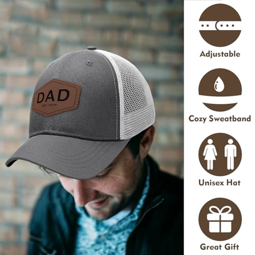 Image of Worlds Best Dad Ever Trucker Hat Fathers Day Birthday Gifts for Father Dad Papa Daddy from Daughter Son Baseball Cap