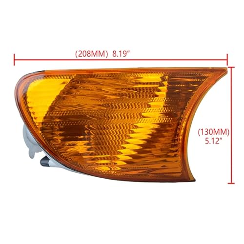 Feu d'angle clignotant latéral transparent de rechange pour BMW E46 Coupé 1998-2001