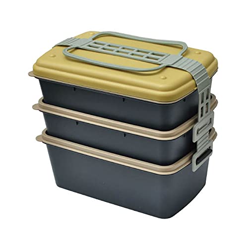 Amazon Genial ジェニアル Picnic Lunch Box ピクニックランチボックス Marine 40ml大容量の3段弁当箱 入れ子になるでコンパクトに重ねて収納可能 スリムな長方形で 上2段は浅型 下段は深型で実用性に優れています 弁当箱 オンライン通販