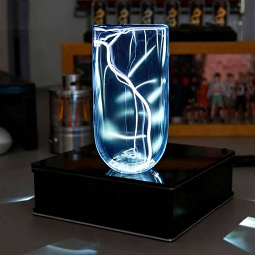 MRJYK Plasma Electric Lightning Glass Cup, Tesla Coffee Mug, Lightning-Emitting Mug, Touch Control, for Party Decorations, Coffee Tea Beverages