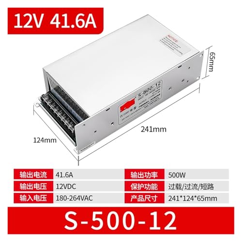 Convertisseur DC 12V 500W alimentation à découpage pour bande LED et automatisme - 2