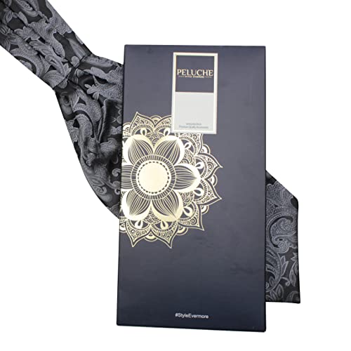 Image of Peluche Stunning Alley Black Cravat for Men