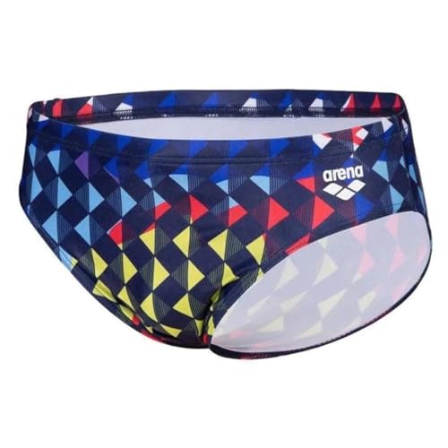 ARENA Carnaval Bañadores Ajustados para Hombre, Azul Marino Multi, 140 para Niños