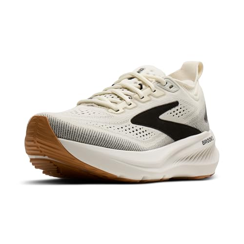 Brooks Women’s Glycerin 23 Neutral Running Shoe - White/Black/Biscuit - 9.5 Medium