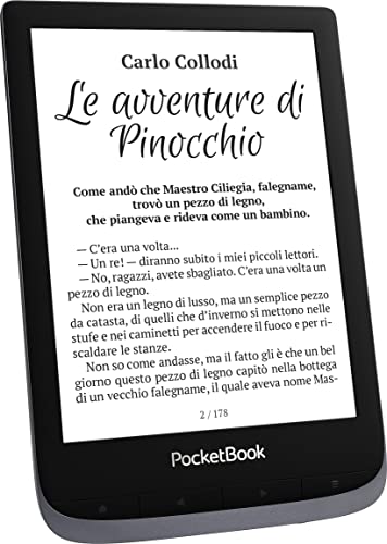 Image of PocketBook Touch HD 3 | Audio- & E-Book Reader | 6ʺ Glare-Free & Eye-Friendly E-Ink Screen | Text-to-Speech Function | Bluetooth | Adaptive SMARTlight | IPX8 Waterproof | E-Reader, Metallic Grey