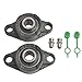 pinkhatcat Jackshaft Sprockets with UCFL203 Pillow Block Bearings Go Kart Minibike Complete Jackshaft Kit 5/8