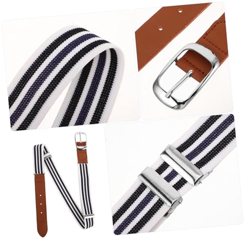 Elastic Sports Belt for Teens Adjustable Outdoor Waistband for Running and Hiking Comfortable PU Leather Belt for Boys and Versatile Casual Wear Accessory3