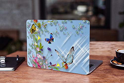 Image of Galaxsia Butterfly D22 Vinyl Laptop Skin /Sticker /Cover /Decal Compatible for Any 13 to 13.3 Inches Laptop (Hp /Dell /Sony /Acer /Lenovo /Asus. Etc) Or Notebook.