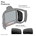 Klein Tools KWSIDEWIN Welding Helmet Side Window Replacement, Fixed Shade 9 Side Window, Welding Helmet Accessories