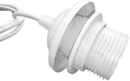 Miniatura 3 de 2 piezas E27 Soporte de lámpara de base Kit de luz colgante de techo lámparas colgantes cable lámpara colgante lámpara lámpara para dormitorio, bar,