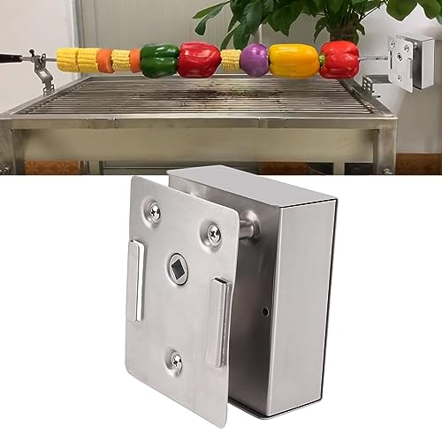 Motor para asador Giratorio, aleación de Aluminio, 70 kg, Motor eléctrico para asador Giratorio, Motor de CC de Gran Potencia para Barbacoa, Repuesto para Parrillas universales