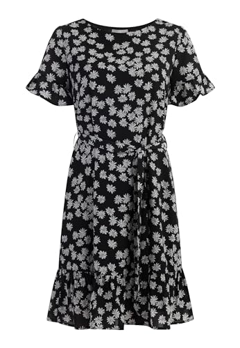 Robe midi à volants XXL coupe fluide pour valoriser les formes
