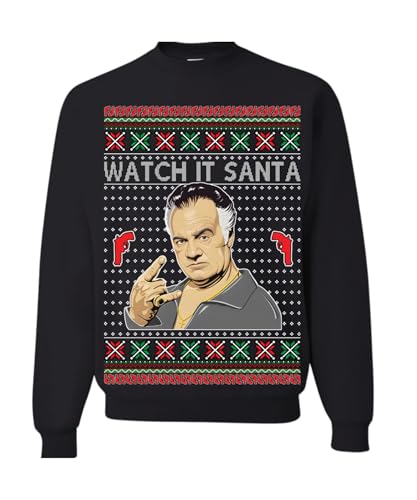 Memetic Ugly Christmas Sweater Watch It Santa Pauly Walnuts Unisex Sweatshirt