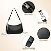 Aucuu Kleine Handtasche Damen, Clutch-Handtaschen mit Kette, Retro Schultertasche für Damen, Mini Hobo Bag, Kleine Umhängetasche mit Reißverschluss #3