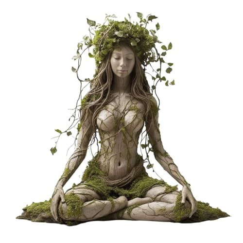 Estatua de jardín bohemia acrílica decorativa para mesa, fusión perfecta de moda y tradición, te trae inspiración y belleza. Adornos de madera para el hogar (blanco, 16. 3 x 20 cm)