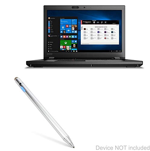 BoxWave Stylus Pen Compatible with Lenovo ThinkPad P52 with Touchscreen (15.6 in) (Stylus Pen by BoxWave) - AccuPoint Active Stylus, Electronic Stylus with Ultra Fine Tip - Metallic Silver