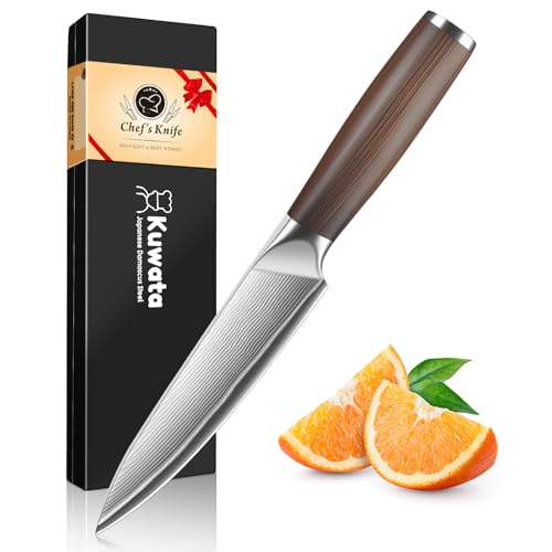 Kuwata VG10 Damascus Utility Knife