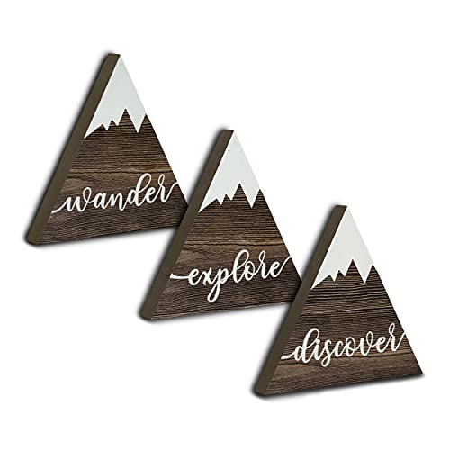 Image of 3pc Mountain Decor, Woodland Forest Decor for Nursery Wall Decor, Baby Decor for Nursery, Adventure Nursery Decor for Boy or Girl