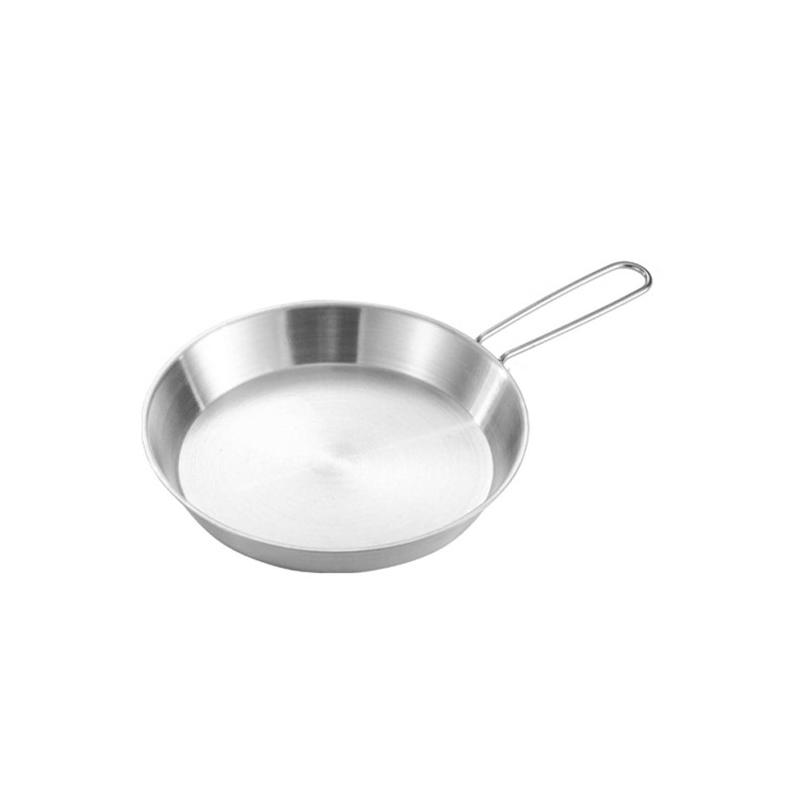 Padella multifunzionale in acciaio inox con manico pieghevole con utensili da cucina per viaggi e campeggio