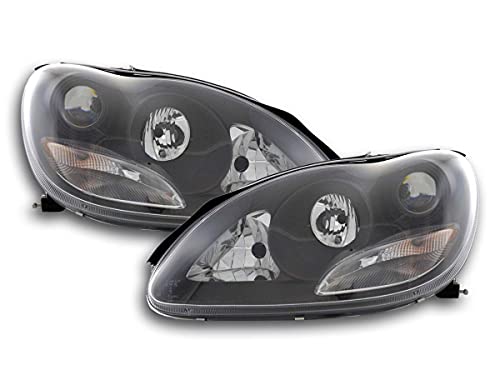 Phares jaunis ? Feux phares Design M. Classe S W220 98-01 Noir pour restaurer le regard