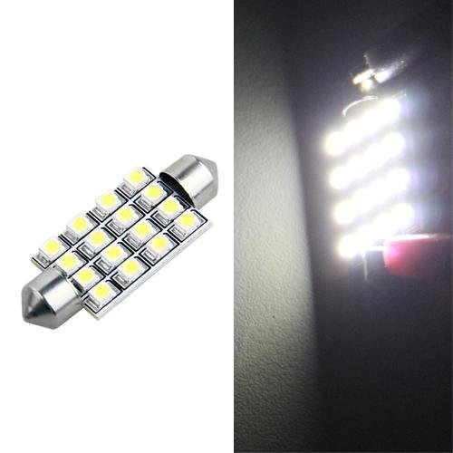 TOOGOOR 4 X 42 Mm Bombilla 3528 SMD 16 Led Luz en el interior del coche para