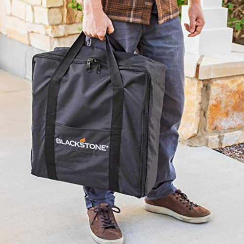 Image of Blackstone 17 inch Griddle Cover & Carry Bag, Water-Resistant Polyester, Heavy Duty Flat Top Gas Grill Cover, Custom Fit for Blackstone 17 Inch Cooking Station Without Hood (See Compatibility)