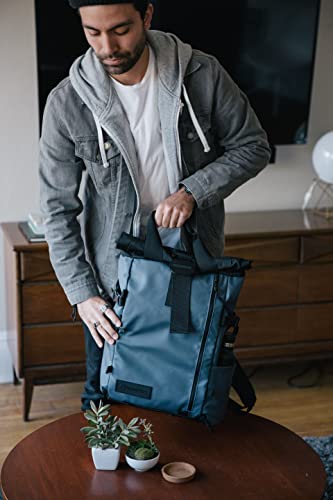 Image of WANDRD PRVKE 21L Photography Bundle: Weather-Resistant Travel & Camera Backpack with Laptop Sleeve, Quick Side Access, Clamshell Opening - Ideal Photography & Travel Bag (Aegean Blue)