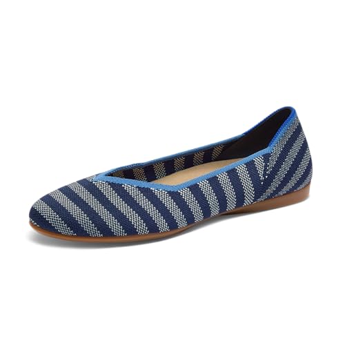 Rothy's The Daily Flat for Women�A�|�C���e�b�h�g�D�o���G�t���b�g�A�N�b�V�����C���\�[���t���X���b�|���V���[�Y�A�T�X�e�i�u��&����@�􂢉\, Harbor Cabana �X�g���C�v, 28.5 cm W