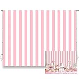 KUKUSOUL 7x5ft Pink and White Striped Photography Backdrop Vertical Streak Textured Background Birthday Party Decoration Photo Studio Props Banner Adult Elder Girl Boy Wallpaper KU226