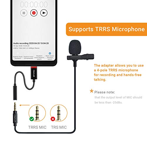 Cubilux USB C to 3.5mm Aux Adapter, Type C Headphone Dongle with Hi-Res DAC, Audio Converter for Samsung Note 20/10, S20, Xperia 5/1/ XZ3/ XZ2, OnePlus 8 7T, Razer Phone 2, HTC U20 U12 U11 and More - Thumbnail 5