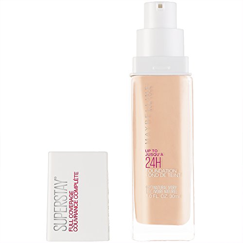 Maybelline Super Stay Full Coverage Liquid Foundation Makeup, Natural Ivory, 1 Fl Oz