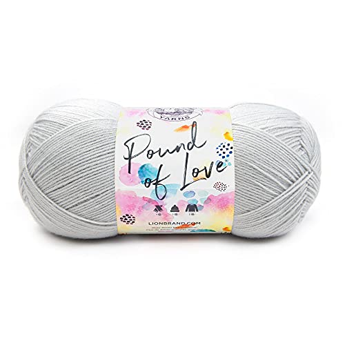 Image of Lion Brand Yarn 550-151 Pound of Love Yarn, Elephant Grey