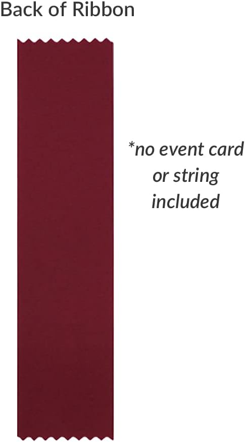 RibbonsNow Citizenship Award Ribbons - 100 Maroon Bookmark Style Ribbons