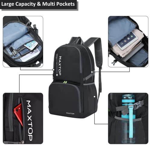 Maxtop 40/50L Lightweight Packable Backpack For Hiking Traveling Camping Water Resistant Foldable Outdoor Travel Daypack #TOP2