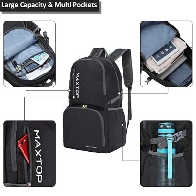 MAXTOP 40/50L Lightweight Packable Backpack for Hiking Traveling Camping Water Resistant Foldable Outdoor Travel Daypack