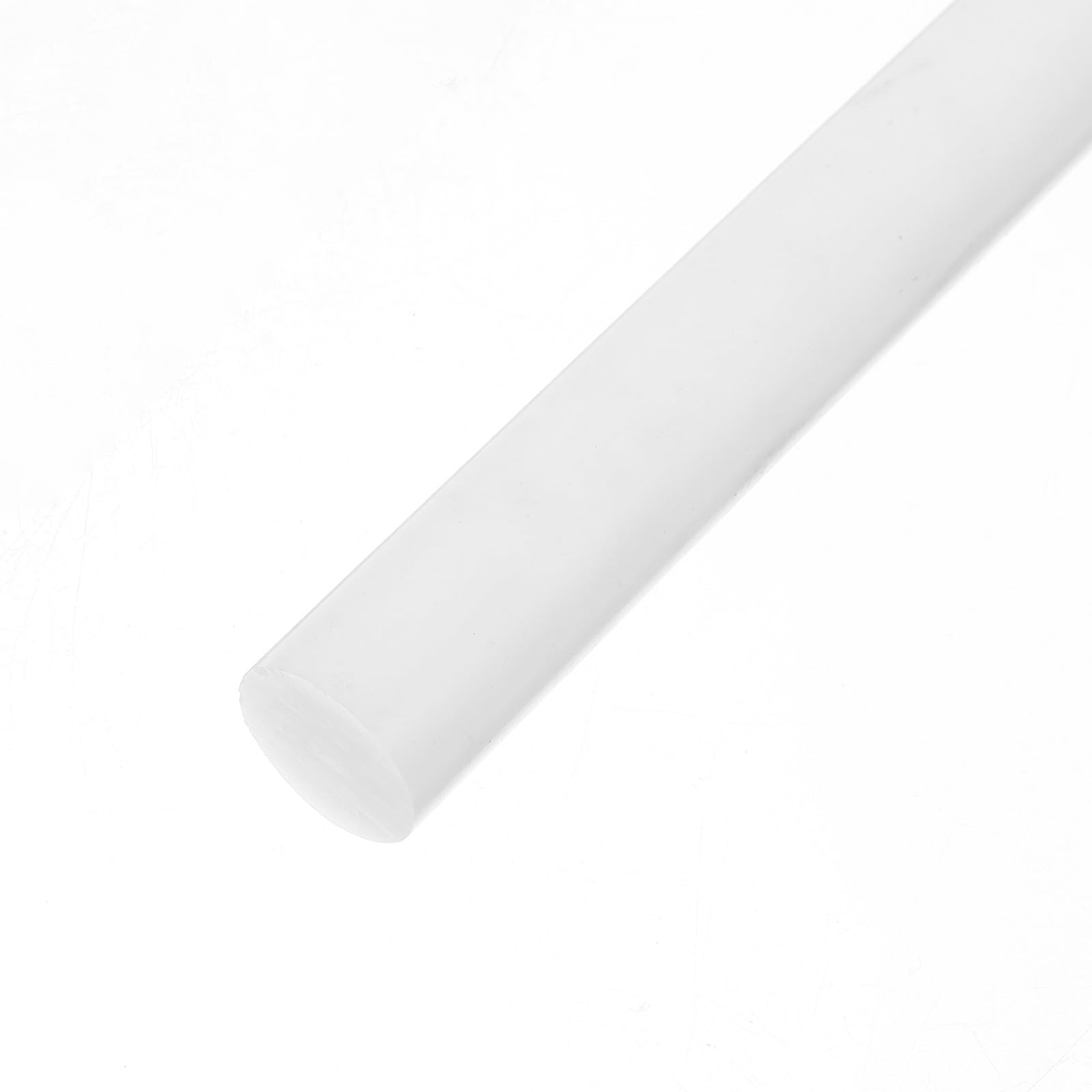 POPETPOP Tiges Rondes Diamètre 0,75 Pouce Design Élégant Longueur 12 Pouces Lot de 3 en Pom Blanches, Faciles à Travailler, Polyvalentes pour Usage Industriel et Soudage