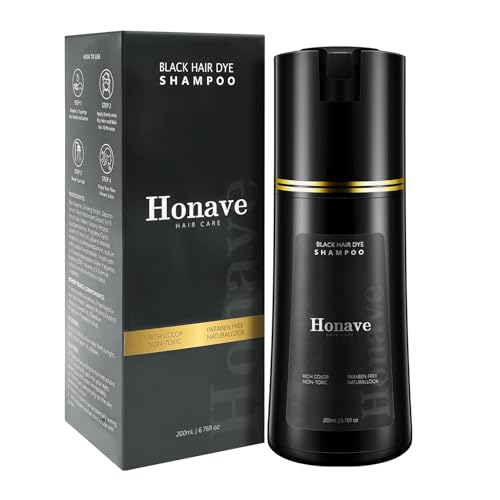 hair dye shampoo,Hair Instant Dye Shampoo,Natural Hair Color Shampoo for Gray Hair Coverage,Hair Dye Shampoo 3 in 1,hair dye shampoo for men& women (Black)