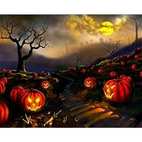 Amazon.co.jp: Meecaa Paint by Numbers 女の子 花 ハロウィンキット