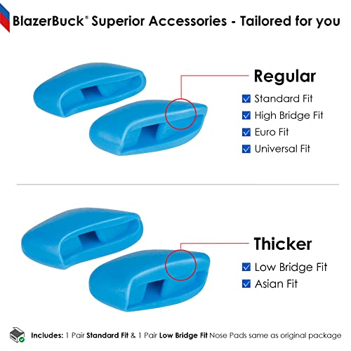 Image of BLAZERBUCK Replacement Nose Piece Pads for Oakley Flak Beta OO9363 Sunglasses