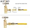 Aupoko AC R134A Adapters Quick Couplers with Can Tap Valve Kit, Adjustable R134A Adapter Fittings Quick Coupler, R134A Can Tap Valve Refrigerant Dispenser with Tank Adapter and Valve Core Remover Kit #5