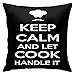 Kissenbezüge Keep Calm Cook Handle It Dekorative Bettkissenbezüge Kissenbezug für Sofa, Couch, Schlafzimmer, Heimdekoration, 45,7 x 45,7 cm