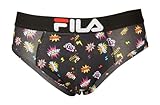 Fila Calzoncillos de Hombre Calzoncillos elásticos visibles con Logo Ropa Interior de algodón elástico artículo FU5128, 200 Black, 6