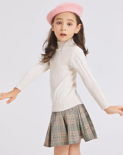 ZLYC Wool Kids Beret Hat Girls Solid Color Artist French Beret Cap4