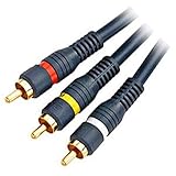 Steren 100-ft. 3-RCA to 3-RCA Composite Video/Audio Cable