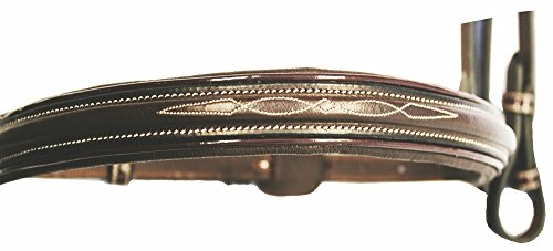 Henri de Rivel Pro Mono Crown Fancy Bridle with Patent Leather Piping - Thumbnail 4
