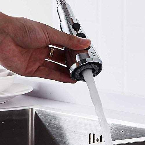 Heable 2 Function Kitchen Tap Spray Head Replacement Part, Pull Out Settings Shower Head for Kitchen Bathroom Mixer Faucet Chrome - Image 2