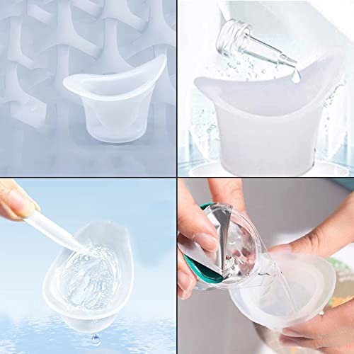 2 pcs Jetable Plastique Gobelet de Lavage Oculaires de Gobelets pour Douche Oculaire en Silicone Blanc Laiteux 8 Ml Avec Des Graduations PréCises, UtiliséS Pour Garder Les Yeux Propres Et Frais – vue 7