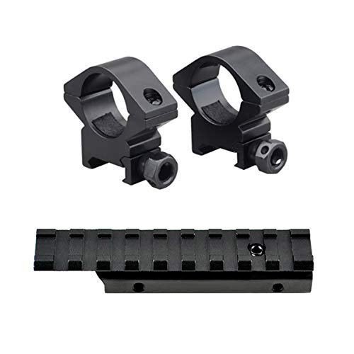 M1SURPLUS Optics Mounting Kit - Includes Dovetail Adapter Mount and Mid Height Profile 1" Scope Rings/Fits Mossberg 702 802 Henry Arms 22 Lever Action Rimfire Rifles