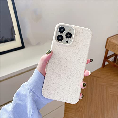 Coque iPhone 14 Pro Max en paille de blé blanche pour un quotidien durable