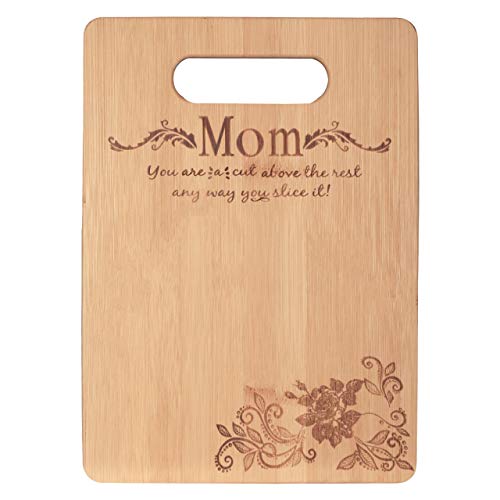 Bamboo Cutting Board-Mother‘s Day Gift Mom's Birthday Present for Mom From Daughter Kitchen Chopping Board Charcuterie Boards Small
